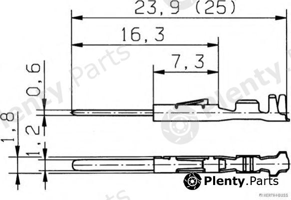  HERTH+BUSS ELPARTS part 50253466 Crimp Connector