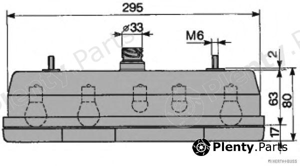  HERTH+BUSS ELPARTS part 83830061 Combination Rearlight