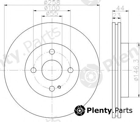  MINTEX part MDC2042 Brake Disc