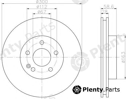  MINTEX part MDC1728 Brake Disc