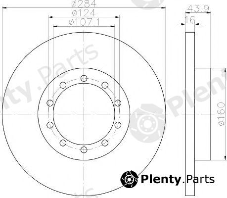  MINTEX part MDC2386 Brake Disc