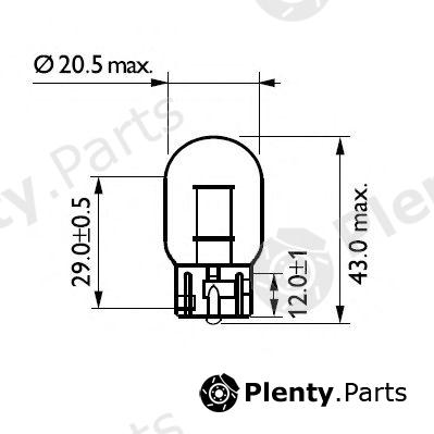  PHILIPS part 12071CP Bulb, indicator