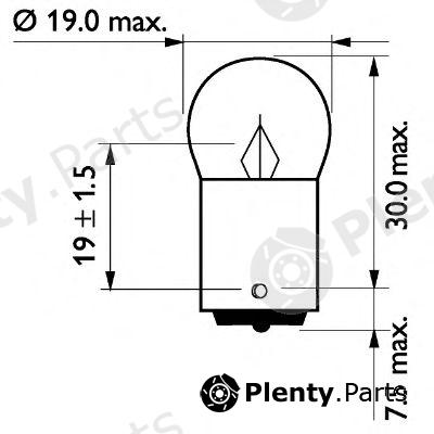  PHILIPS part 13814CP Bulb, position-/outline lamp
