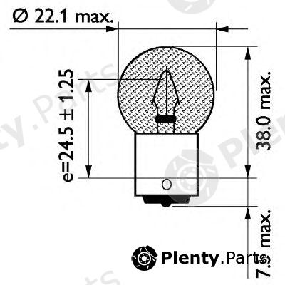  PHILIPS part 13401CP Bulb, stop light; Bulb, rear fog light; Bulb, reverse light; Bulb, tail light; Bulb; Bulb, rear fog light; Bulb, reverse light; Bulb, tail light; Bulb, auxiliary stop light; Bulb, auxiliary stop light