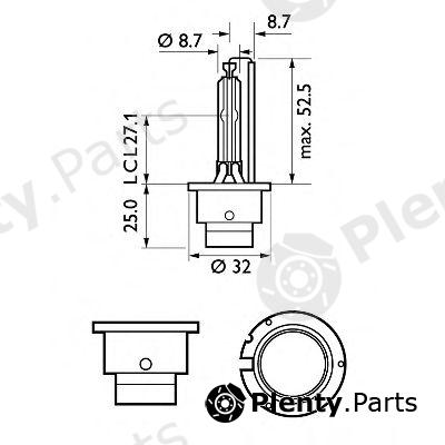  PHILIPS part 85122WHVS1 Bulb, headlight