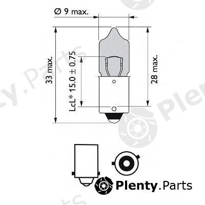  PHILIPS part 12036BVCP Bulb, reading light