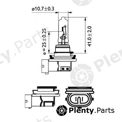  PHILIPS part 12361C1 Bulb, fog light