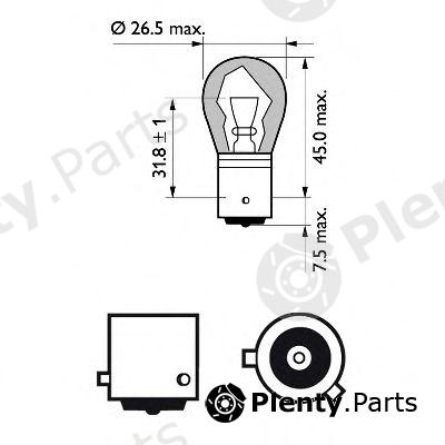  PHILIPS part 12496NACP Bulb, indicator
