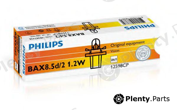  PHILIPS part 12598CP Bulb, instrument lighting; Bulb; Bulb, instrument lighting
