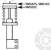  KYB part SM5475 Repair Kit, suspension strut