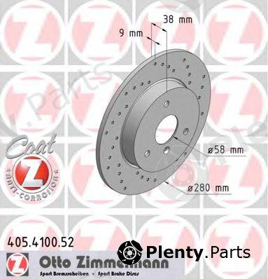  ZIMMERMANN part 405.4100.52 (405410052) Brake Disc