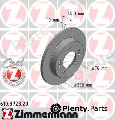  ZIMMERMANN part 610.3723.20 (610372320) Brake Disc