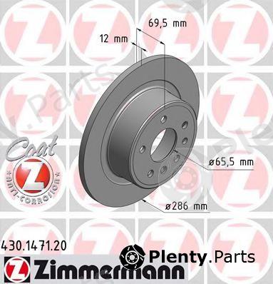  ZIMMERMANN part 430.1471.20 (430147120) Brake Disc