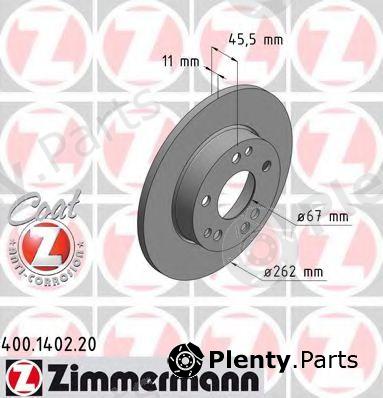  ZIMMERMANN part 400.1402.20 (400140220) Brake Disc
