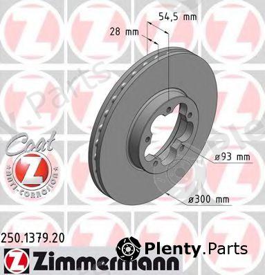  ZIMMERMANN part 250.1379.20 (250137920) Brake Disc
