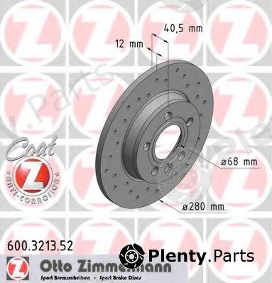  ZIMMERMANN part 600.3213.52 (600321352) Brake Disc
