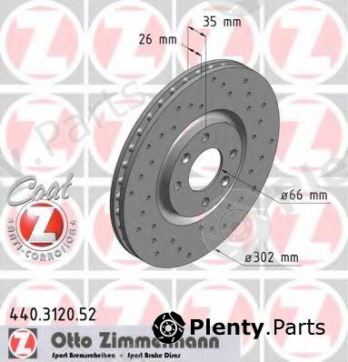  ZIMMERMANN part 440.3120.52 (440312052) Brake Disc