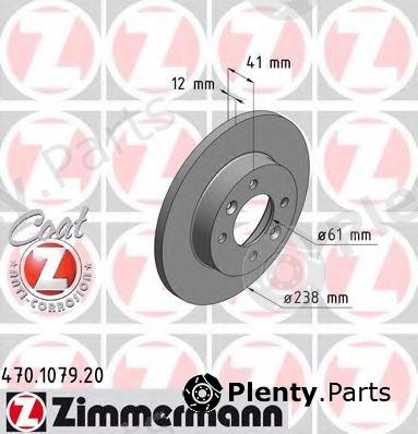 ZIMMERMANN part 470.1079.20 (470107920) Brake Disc