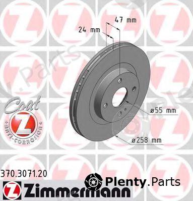  ZIMMERMANN part 370.3071.20 (370307120) Brake Disc