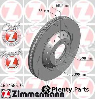  ZIMMERMANN part 460.1585.75 (460158575) Brake Disc