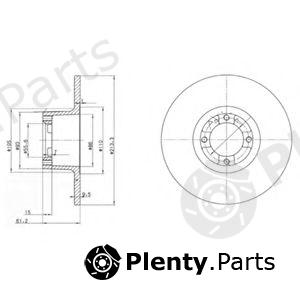  DELPHI part BG2081 Brake Disc