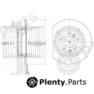  DELPHI part BG2431 Brake Disc