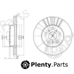  DELPHI part BG2596 Brake Disc