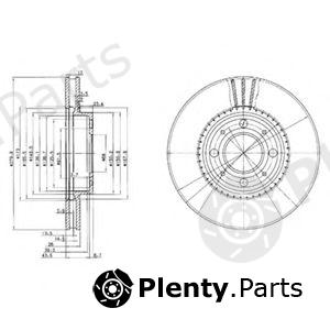  DELPHI part BG2720 Brake Disc