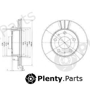  DELPHI part BG2847 Brake Disc