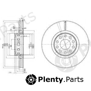  DELPHI part BG3033 Brake Disc