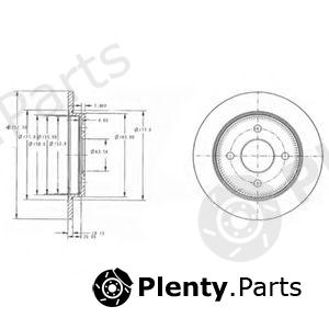  DELPHI part BG3054 Brake Disc