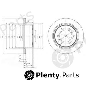  DELPHI part BG3105 Brake Disc