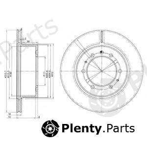  DELPHI part BG3117 Brake Disc