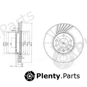  DELPHI part BG3142 Brake Disc