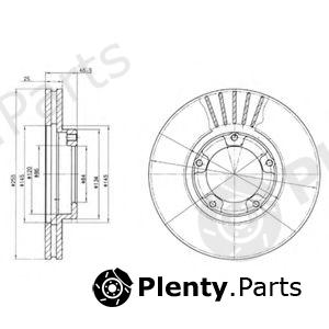  DELPHI part BG3174 Brake Disc