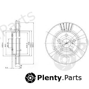  DELPHI part BG3187 Brake Disc