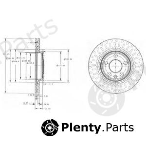  DELPHI part BG3222 Brake Disc