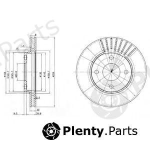  DELPHI part BG3359 Brake Disc