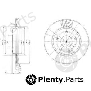  DELPHI part BG3395 Brake Disc