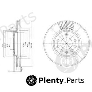  DELPHI part BG3405 Brake Disc
