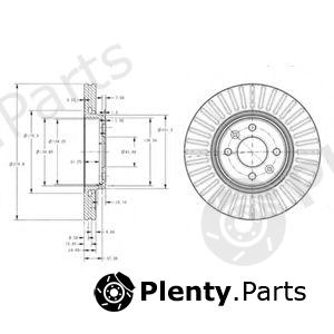  DELPHI part BG3430 Brake Disc