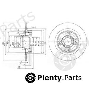  DELPHI part BG3570 Brake Disc