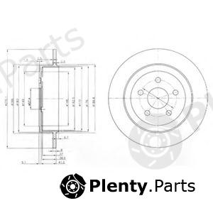 DELPHI part BG3593 Brake Disc