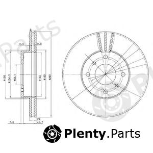  DELPHI part BG3596 Brake Disc