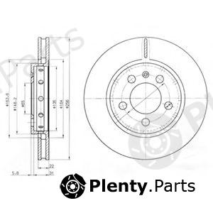  DELPHI part BG3611 Brake Disc