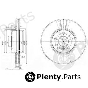  DELPHI part BG3628 Brake Disc