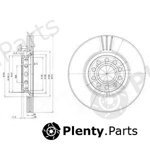  DELPHI part BG3657 Brake Disc