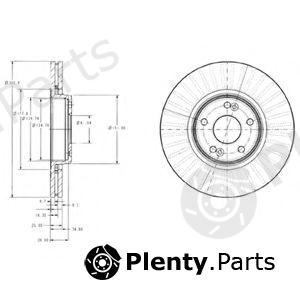  DELPHI part BG3688 Brake Disc