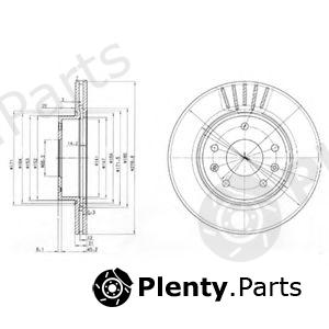  DELPHI part BG3702 Brake Disc