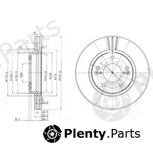  DELPHI part BG3721 Brake Disc